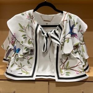 Layered & tapped cardigan